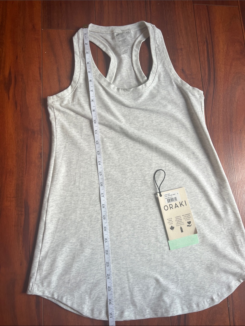 NWT Oraki Long Cami Heather Grey - Picture 10 of 10